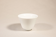 Produktbild zu: Cup Porzellan weiss konisch