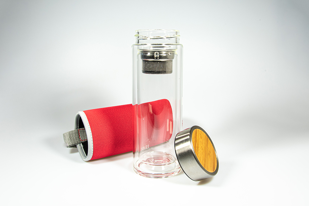 Produktbild zu: Reiseflasche Rot Doppelwandig